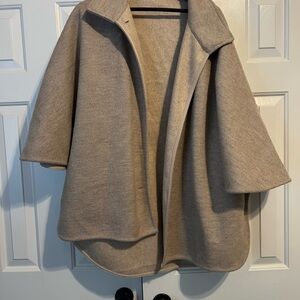 Ann Taylor Taupe Cape Jacket